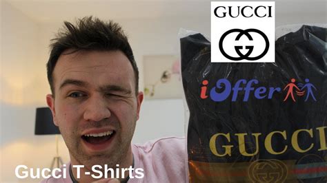 gucci t shirt replica ioffer|how to check gucci t shirt.